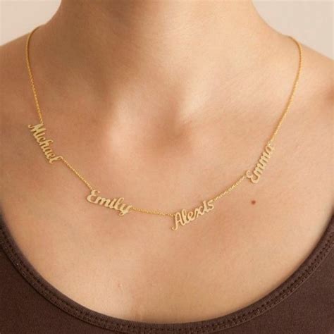 Custom Multiple Names Necklace Choker Necklaces Jewelry Stainless Steel