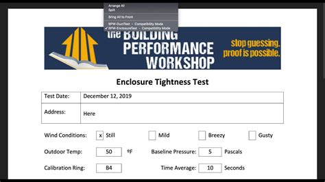 How To Use Bpw Performance Test Report Templates Youtube