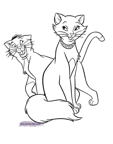 The Aristocats Printable Coloring Pages Disney Coloring Book