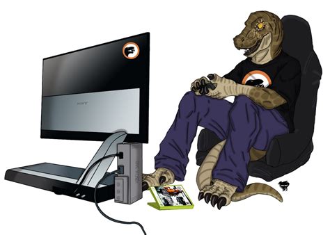 The Dino Gamer By Foxy Page On Deviantart