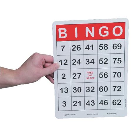 Wholesale Jumbo Bingo Cards Pack Of 100 Yardgames Fieldfolio