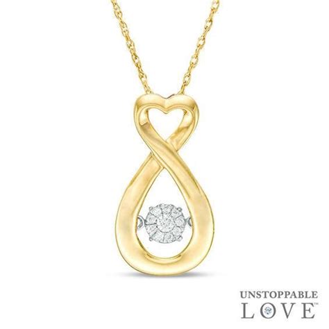 Necklaces, pendants, mini, name necklaces, picture necklaces #ZALES - #Zales Unstoppable Love Composite Diamond Accent ...