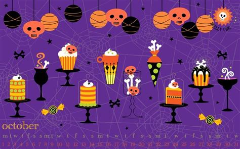 New Wallpapers For Your Desktop And Phone From Skelly Chic Happy October