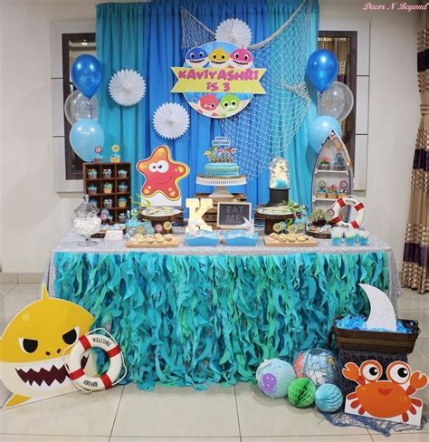 Album Baby Shark Birthday Party From Decor N Beyond Shark Birthday