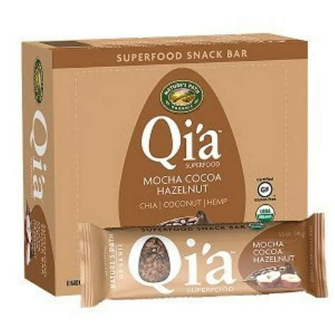 Natures Path Qia Superfood Snack Bar Mocha Cocoa Hazelnut 13 Oz