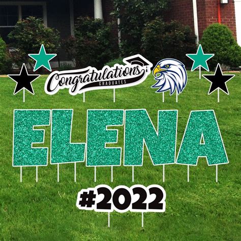 Personalized Graduation Yard Sign Letters 18 Custom Etsy