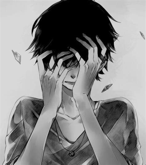 Crying Anime Boy Pfp
