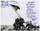 Lot Detail - ''Raising the Flag on Iwo Jima'' 14'' x 11'' Photo Signed ...