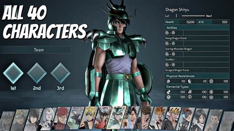 Jump Force All 40 Characters Full Roster Full Game Youtube
