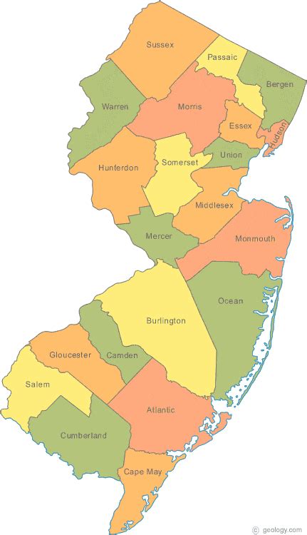 Map Of New Jersey