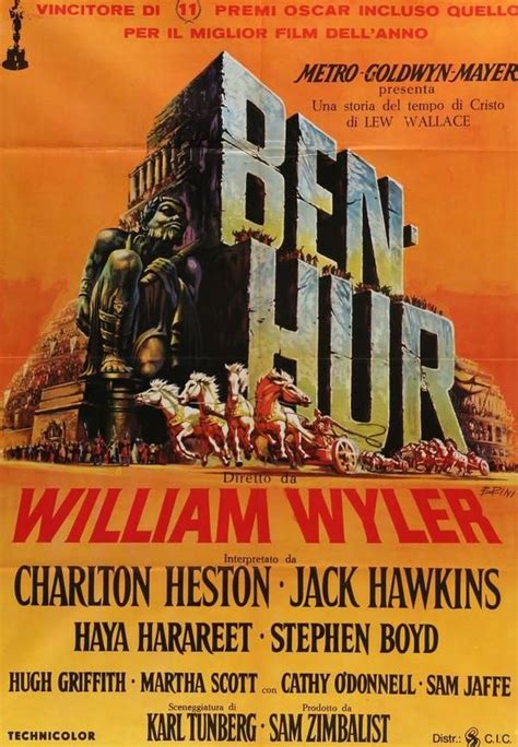 Ben Hur 1959 Original Italian Movie Poster Italian Movie Posters