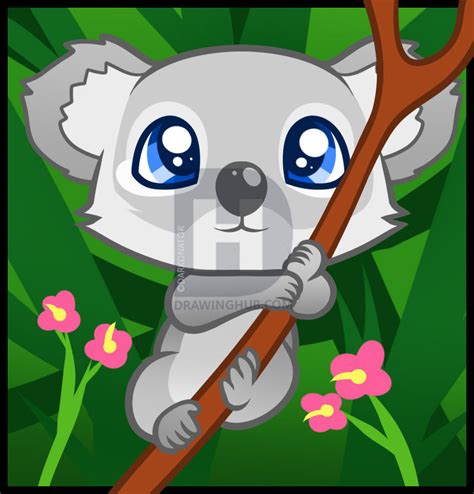 Baby Koala Bear Kawaii Cute Koala Drawing ~ Drawing Easy