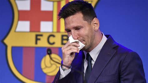 Tearful Messi Confirms He Is Leaving Fc Barcelona