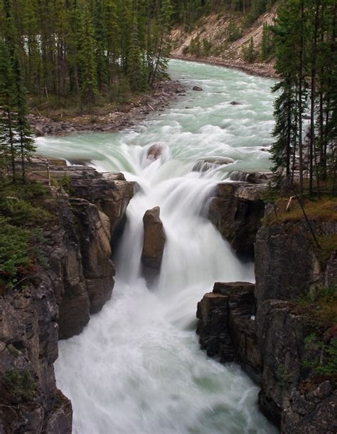 Sunwapta Falls Alberta Canada World Waterfall Database