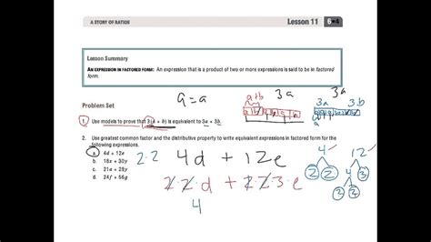 Nys common core mathematics curriculum lesson 7. Grade 6 Module 4 Lesson 11 Problem Set - YouTube
