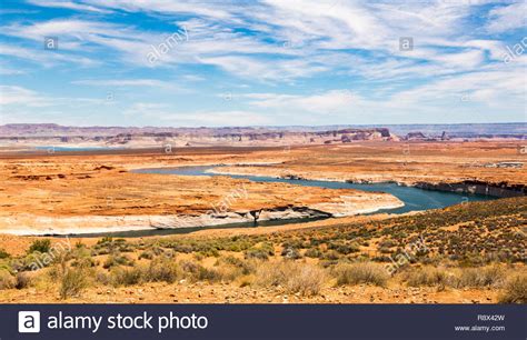 Lake Powell Landscape With Colorado River Lake Powell Is A Reservoir On