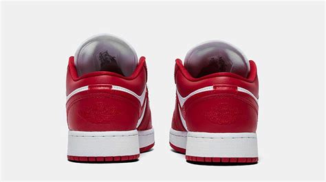 Jordan 1 Low Gym Red White 553560 611 The Sole Womens