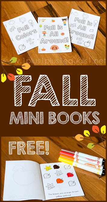 Fall Mini Books Free Printable 1111 Bloglovin