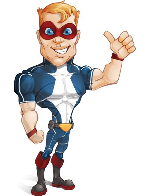 Vector Superhero Cartoon Character Buff Jaxon Graphicmama Graphicmama