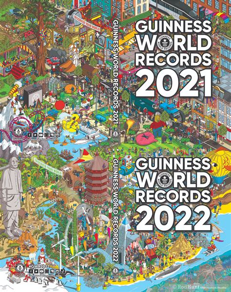Guinness World Records Book Cover Illustration On Behance