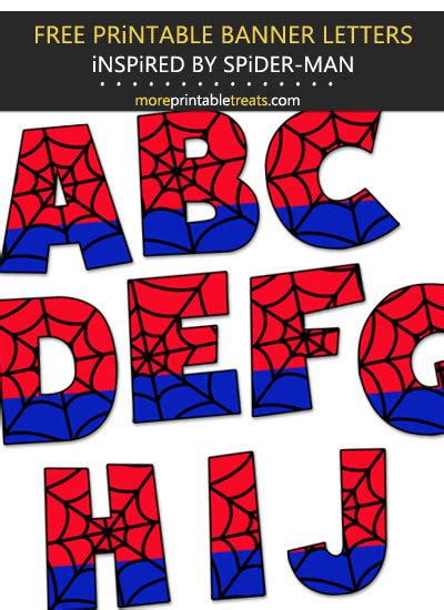 Spider Man Inspired Alphabet Happy Birthday Spiderman Spiderman Theme
