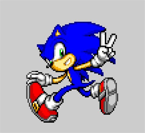 Pixel Sonic The Hedgehog By Meglez On Deviantart