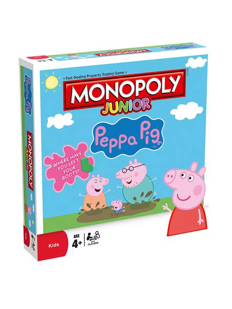 Monopoly Junior Peppa Pig Board Game At John Lewis And Partners