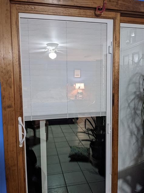 patio door with magnetic mini blinds won't work. I watched some