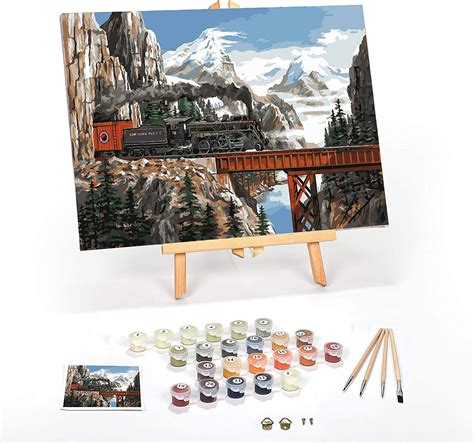 Ledgebay Paint By Number For Adults Framed Canvas Beginner