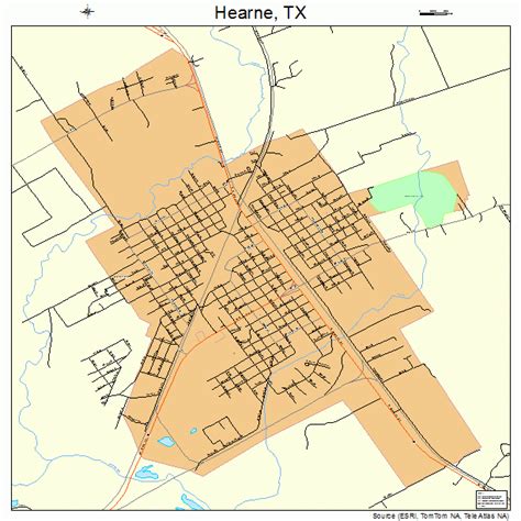 Hearne Texas Street Map 4832972
