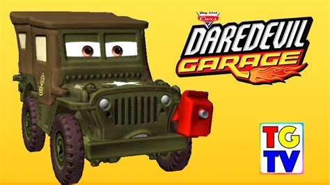 Disney Pixar Cars Daredevil Garage Sarges Race Track Youtube