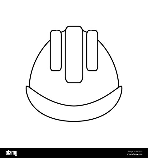 Building Helmet Line Icon Stock Vector Image And Art Alamy