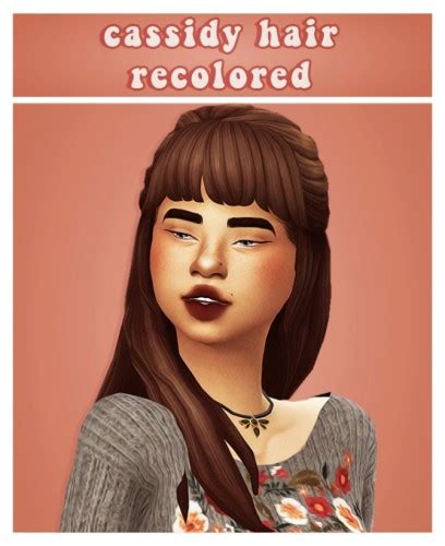 Dogsill Cassidy Hair Recolour At Cowplant Pizza Sims 4 Updates