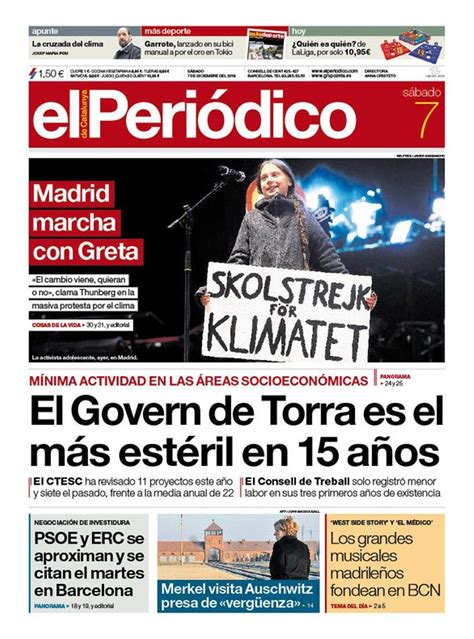 Prensa De Hoy Las Portadas De Los Periódicos 07 De Diciembre Del 2019