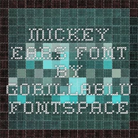 Mickey Ears Font Gorillablu Fontspace Mickey Ears Mickey Kid Fonts