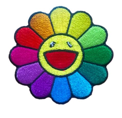 Takashi murakami flower plush 30cm or 60cm black. flower patch png - Image Of Flower Iron Patch - Billie ...