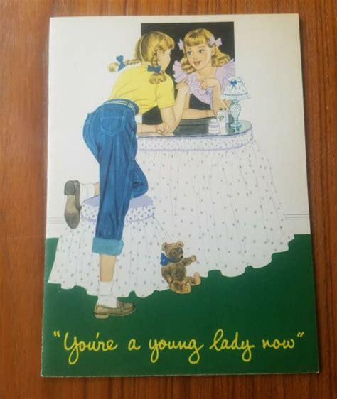 Vintage 1952 Girls Sex Ed School Pamphlet Youre A Young Lady Now Ebay