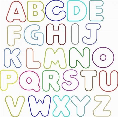 20 Moldes Diferentes De Letras Do Alfabeto Para Colorir Pintar