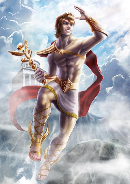 Hermes By Ninjart1st On Deviantart Ilustraciones Mitología Griega