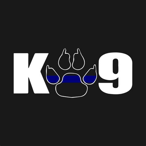 K9 Paw Police Officer Thin Blue Line Supporter Police T Shirts Police