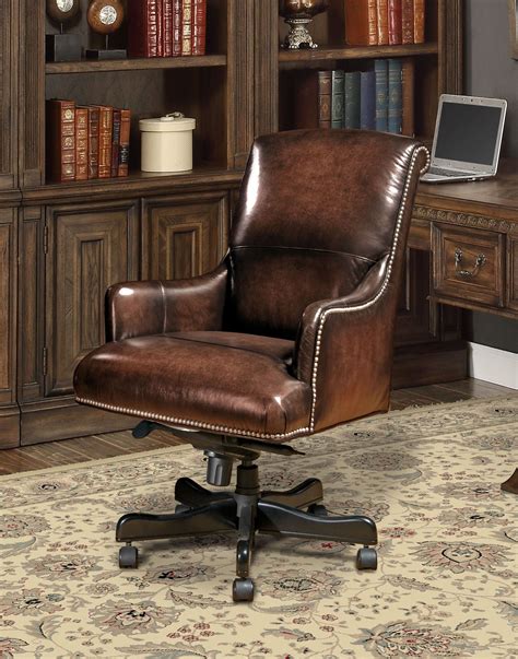 Brown Leather Desk Chair From Parker Living Dc 106 Br Coleman Furniture