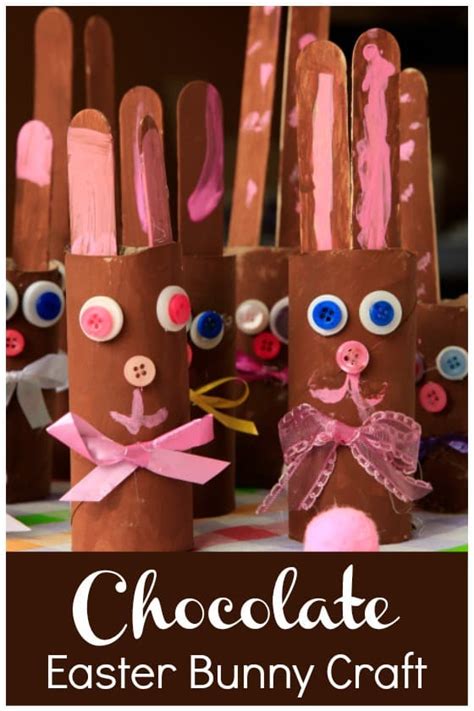 Adorable Toilet Roll Chocolate Easter Bunny Craft Happy Hooligans