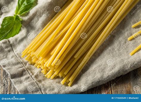 Raw Organic Bucatini Pasta Stock Image Image Of Uncooked 171043549
