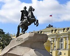 Equestrian statue of Peter the Great in Saint Petersburg Russia