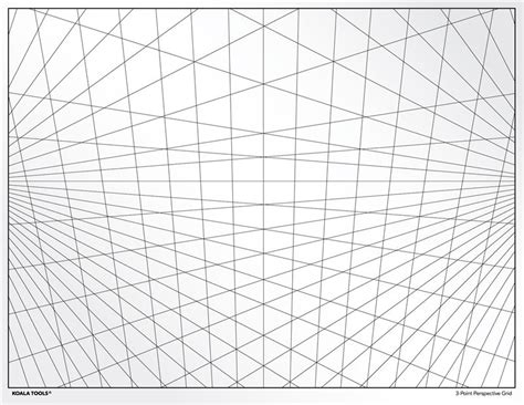 3 Point Perspective Grid Transparency Sheet 3 Point Perspective