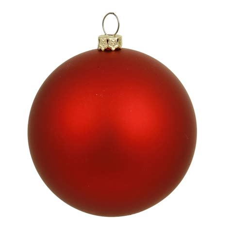 Vickerman 35041 Red Colored Christmas Tree Ball Ornament