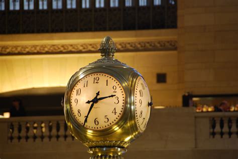 Fotos Gratis Reloj Nueva York Estación Iluminación Gran Estacion