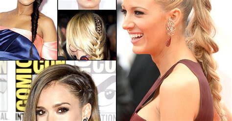 Celebs Braided Hairstyles On The Red Carpet Celebs Hot Braided