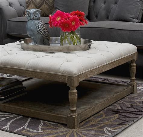 The best leather ottoman coffee tables currently available in the market are upholstered in top grain or donell cocktail ottoman. Bristol Tufted Large Cocktail Ottoman | Ottoman, Leather ...