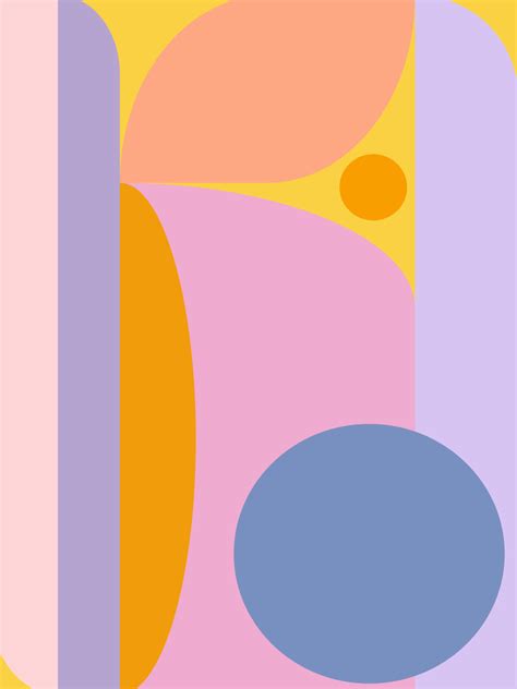 Shapes In Pastel Made And Curated
